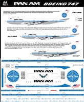 1:144 Pan Am Boeing 747-100 / -200B / SP