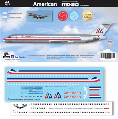 1:144 American Airlines McDD MD81 / 82 / 83