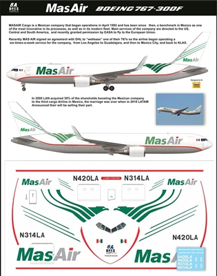 1:144 Mas Air Cargo Boeing 767-300F