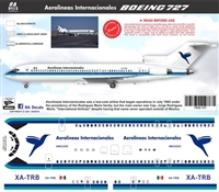 1:144 Aerolineas Internacionales Boeing 727-200