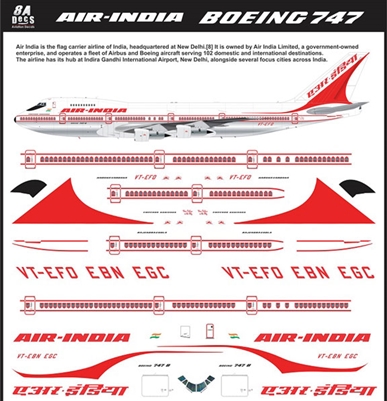 1:144 Air India Boeing 747-200B