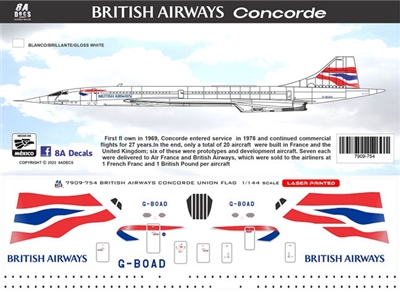 1:144 British Airways BAC Sud Concorde 101