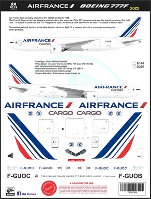 1:144 Air France Cargo Boeing 777-2F