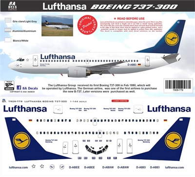 1:144 Lufthansa Boeing 737-300