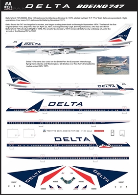 1:144 Delta Airlines Boeing 747-132