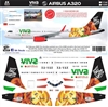 1:144 Viva Aerobus 'Tecate Pal Norte (2020)' Airbus A.320