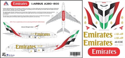 1:144 Emirates Airlines (2023 cs) Airbus A.380-800