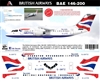 1:144 British Airways 'Union Flag' Bae 146-200