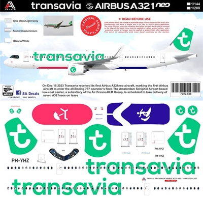 1:144 Transavia Holland (2015 cs) Airbus A.321NEO