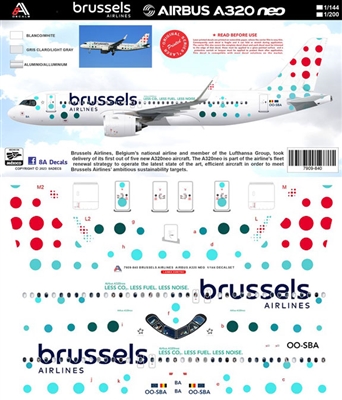 1:144 Brussels Airlines Airbus A.320NEO