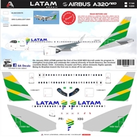 1:144 LATAM 'Brasil' Airbus A.320NEO