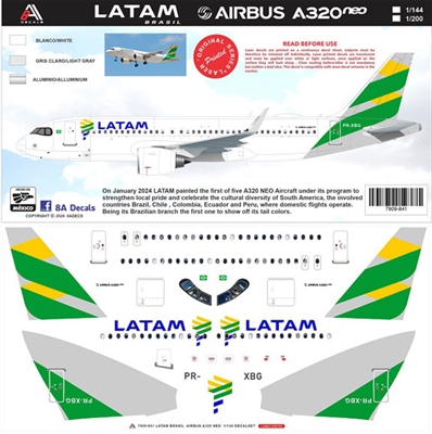 1:144 LATAM 'Brasil' Airbus A.320NEO