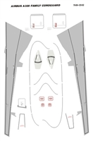 1:144 Airbus A.318 / A319 / A320 / A321 Wing and Tail Corogard  Inspar Panels