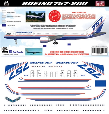 1:200 Boeing Prototype 757-200