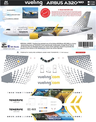 1:200 Vueling 'Visit Tenerife' Airbus A.320NEO