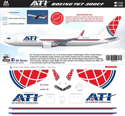 1:200 Air Transport International Boeing 767-300ERF