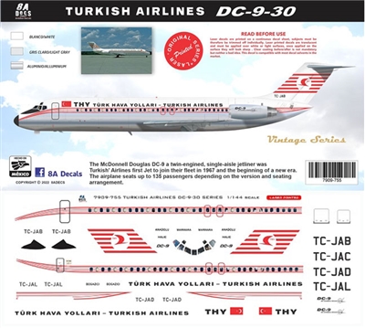 1:200 Turk Hava Yollari (THY) Douglas DC-9-30