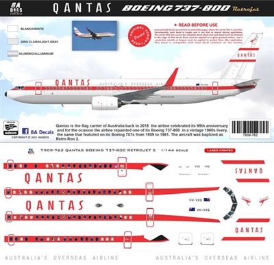 1:200 QANTAS 'retrojet' Boeing 737-800