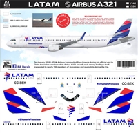 1:200 LATAM Airbus A321 'El Vuelo de Francisco'