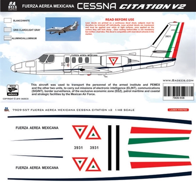 1:48 Fuerza Aerea Mexicana Cessna 500 Citation 1 (Surveilance)