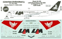 1:200 LAM Mozambique Boeing 767-200