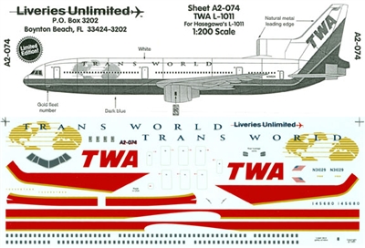 1:200 TWA (final c/s) L.1011 Tristar