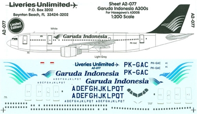 1:200 Garuda Airbus A.300B4 / A.330-300