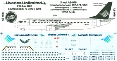 1:200 Garuda Boeing 737-300/-400/-500