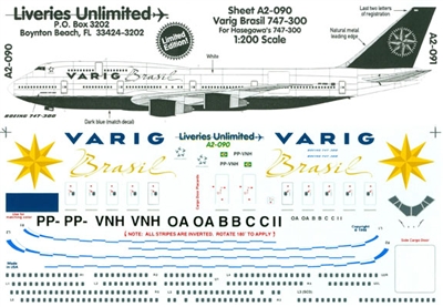 1:200 Varig Boeing 747's