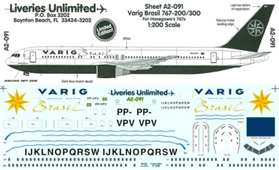 1:200 Varig Boeing 767-200/-300