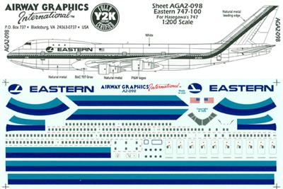 1:200 Eastern Airlines Boeing 747-121