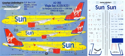 1:200 Virgin Sun A320 / A.321