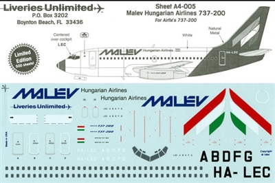 1:144 Malev Boeing 737-200