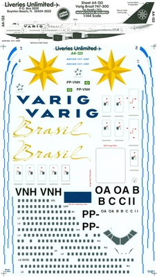 1:144 Varig Boeing 747-300