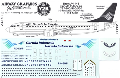 1:144 Garuda Boeing 737-300/-400/-500