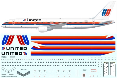 1:144 United Airlines ('Saul Bass' cs) Boeing 757-222