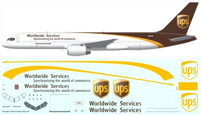 1:144 United Parcel Service Boeing 757-24APF