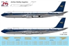 1:144 BOAC, BOAC Cunard & BOAC Cargo Boeing 707-336C / 436 Gold Foil Elements