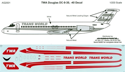 1:200 TWA Douglas DC-9-10/-30/-40/-51