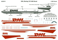 1:200 DHL (cream & burgundy) Boeing 727