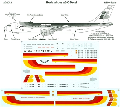 1:200 Iberia Airbus A.300B4