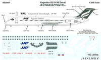 1:200 JAT Yugoslav Airlines  (n/c) Douglas DC-9-30