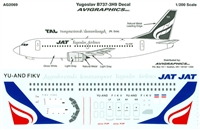 1:200 JAT Yugoslav Airlines  Boeing 737-300