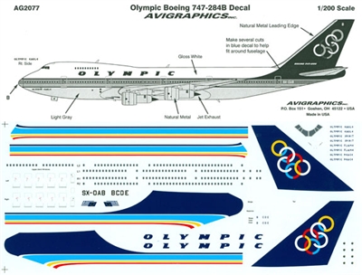 1:200 Olympic Airlines Boeing 747-200B