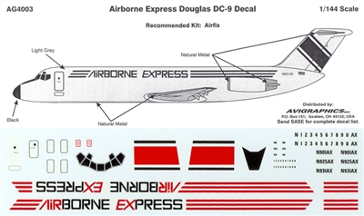 1:144 Airborne Express Douglas DC-9's