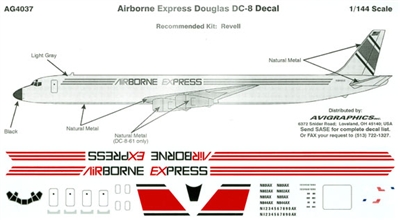 1:144 Airborne Express DC-8-61