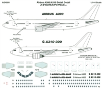 1:144 Windows & Details, Airbus A.300B / A.310