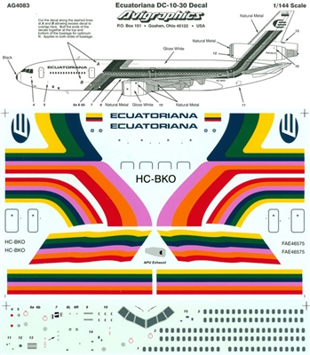 1:144 Ecuatoriana McDD DC-10-30