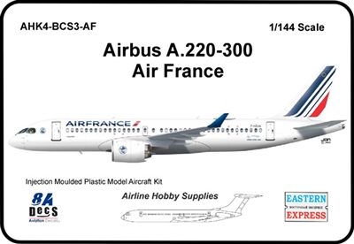 1:144 Airbus A.220-300, Air France, with Stencil Decal