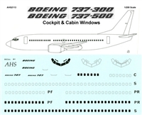 1:200 Windows, Boeing 737-300 / -500